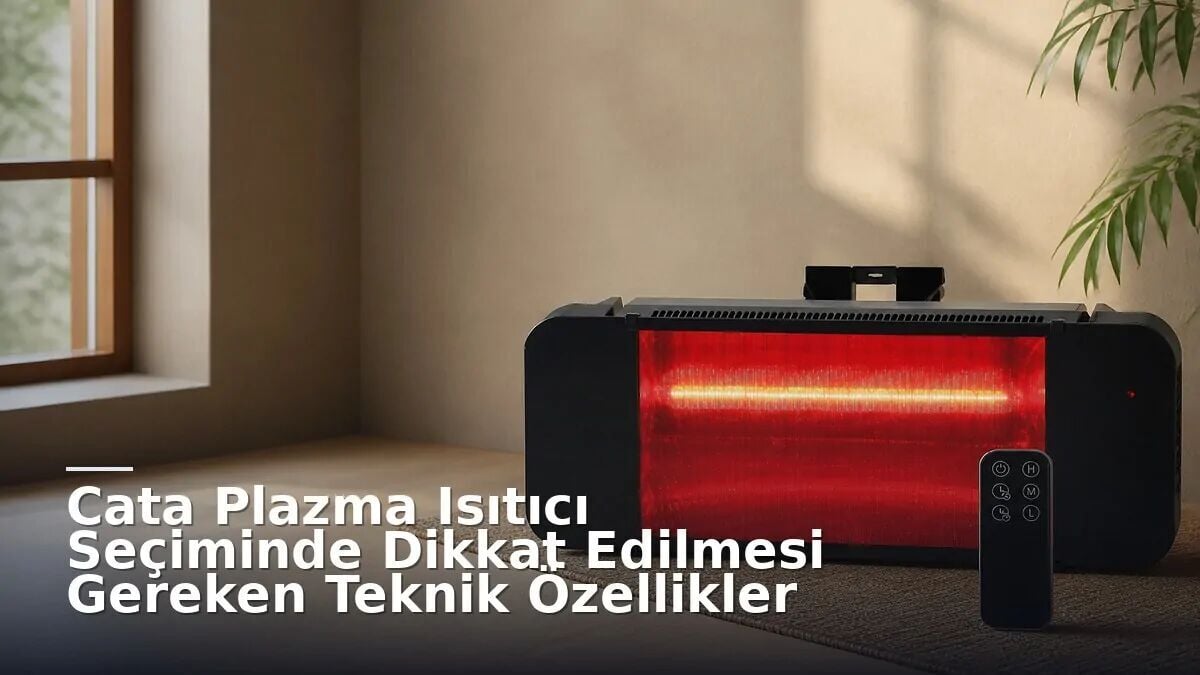 Cata Plazma Isıtıcı Seçiminde Dikkat Edilmesi Gereken Teknik Özellikler