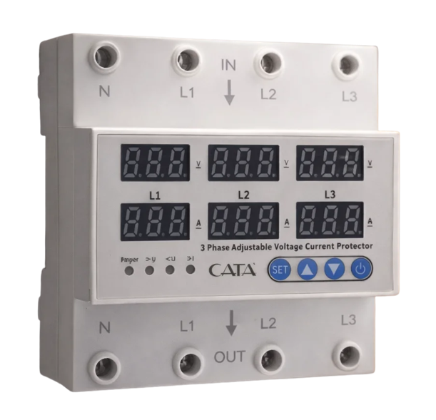 Cata Akıllı Voltaj Ve Akım Koruyucu (Trifaze) 63 Amper CT-9199