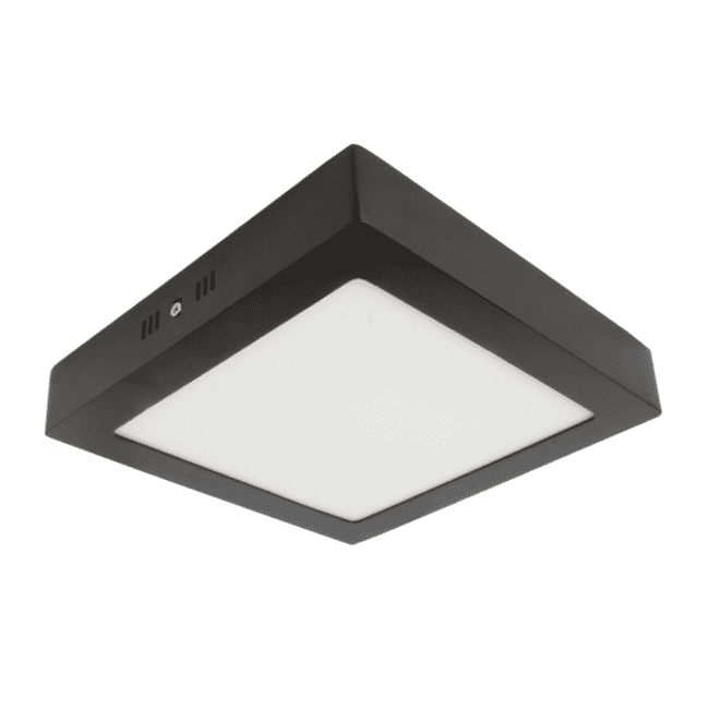 Lampist 24W Kare LED Panel Siyah Kasa 6500K Beyaz Işık LPX-PANEL-24W-KARE-SYH-6500K