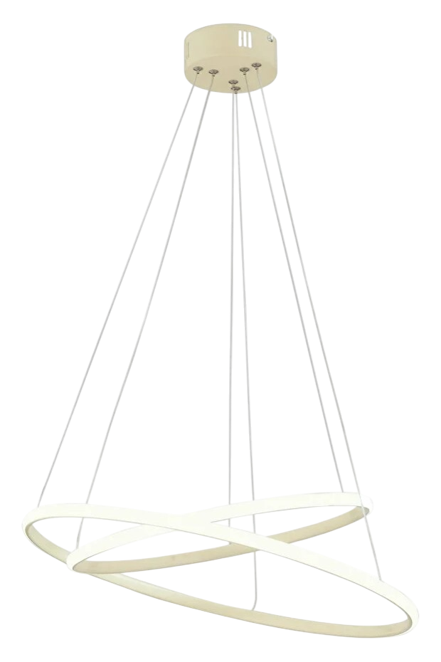 Muslight 2'li Halka Model 30W LED Avize 40x30x70 cm Beyaz Kaplama 3 Renk Işık