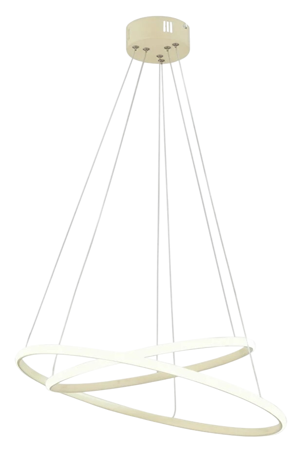 Muslight 2'li Halka Model 30W LED Avize 40x30x70 cm Beyaz Kaplama 3 Renk Işık