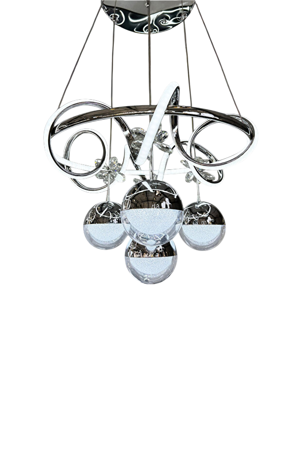 Muslight 4 Toplu Kuzey Model 50W 40x90 cm Gümüş Kaplama 3 Renk Işık