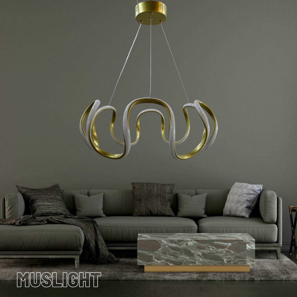 Muslight Ahtapot Model 40W 45x70 cm Gold Kaplama 3 Renk Işık