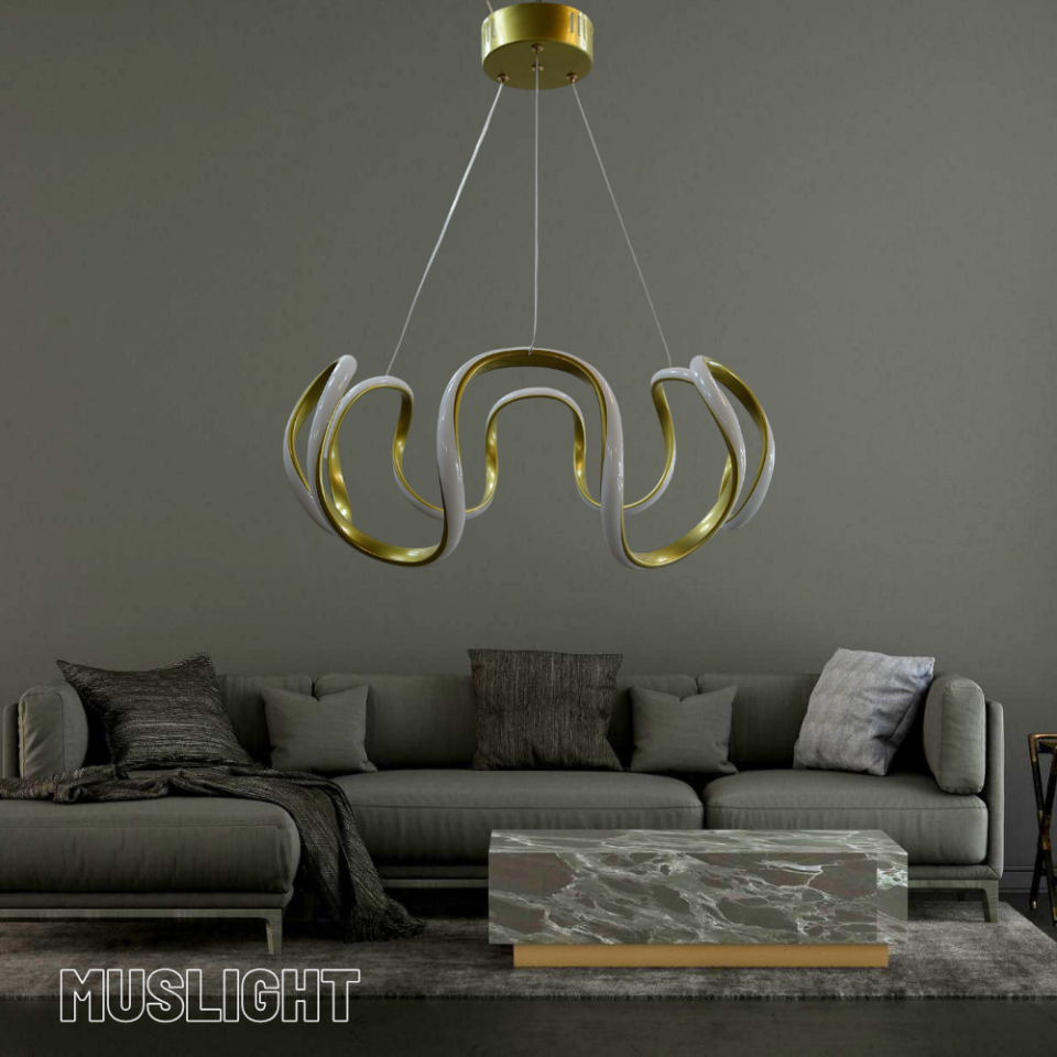 Muslight Ahtapot Model 40W 45x70 cm Gold Kaplama 3 Renk Işık