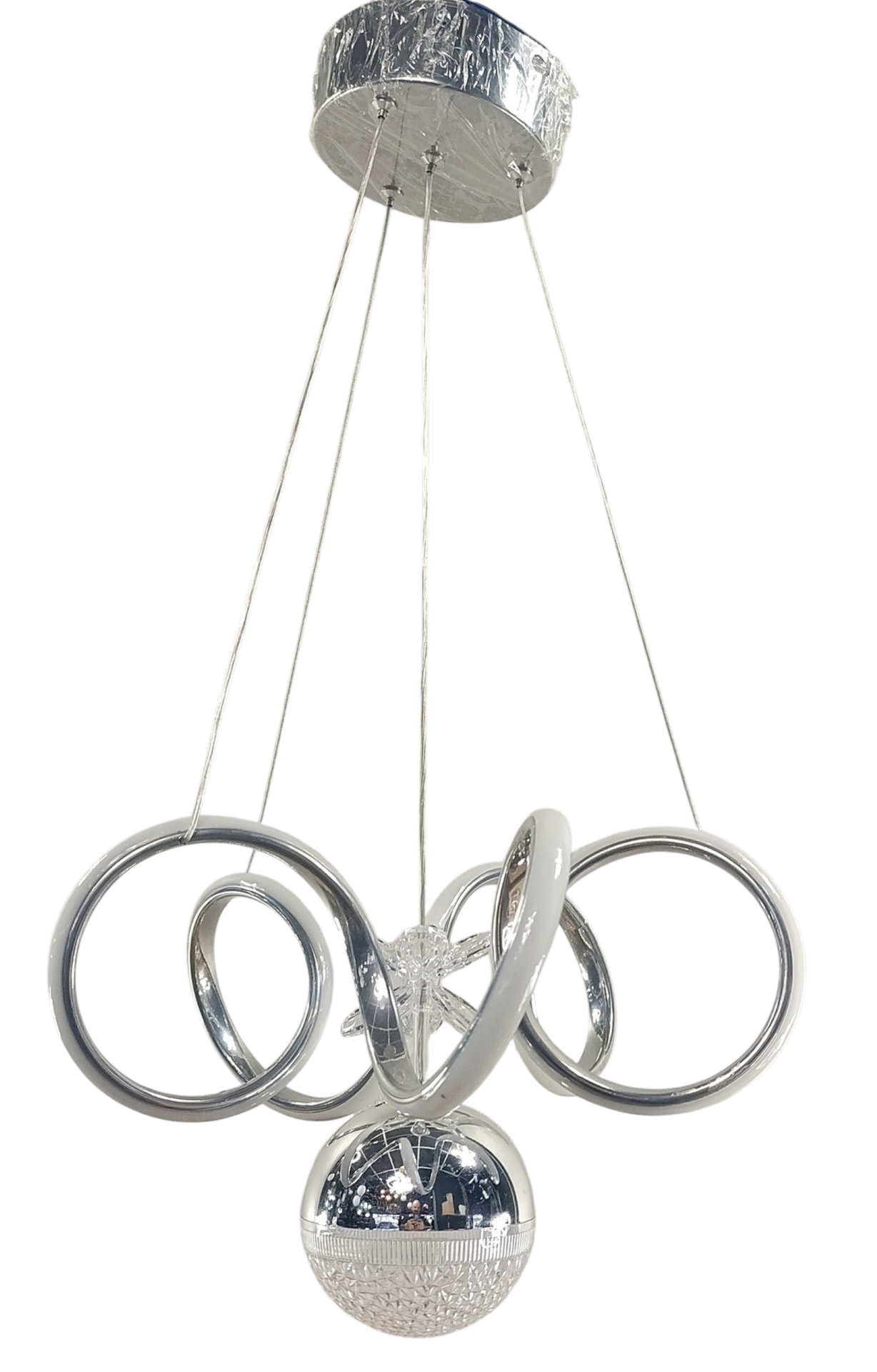 Muslight Helezyon Tek Top Model 35W 35x70 cm Krom Kaplama 3 Renk Işık