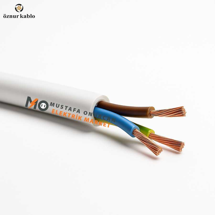 Öznur Kablo 3x1,5 mm TTR Siyah -NYMHY