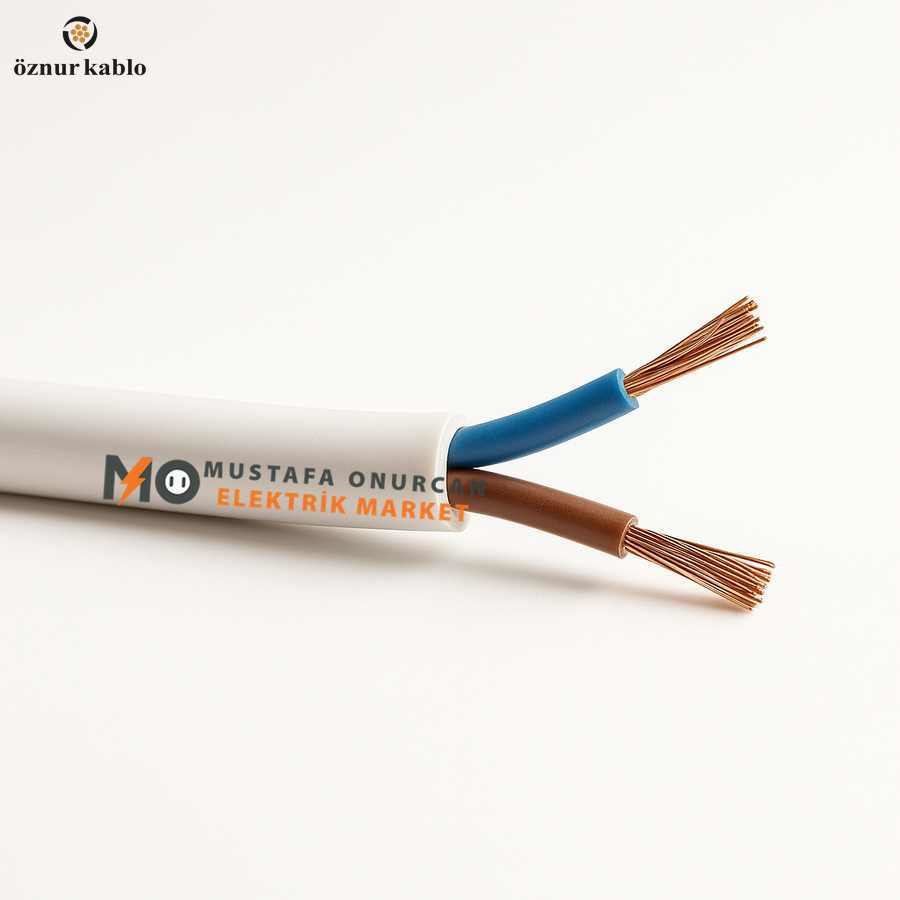 Öznur Kablo 2x1,5 mm BEYAZ TTR - NYMHY