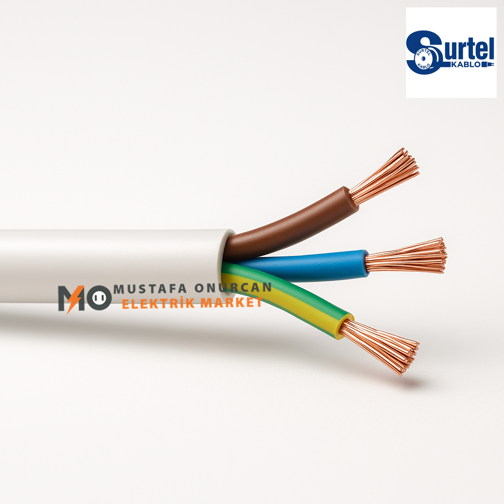 Surtel Kablo 3X0.75 TTR Kablo