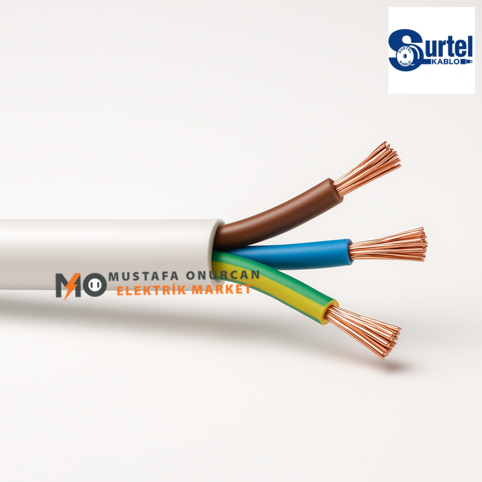 Surtel Kablo 3X0.75 TTR Kablo