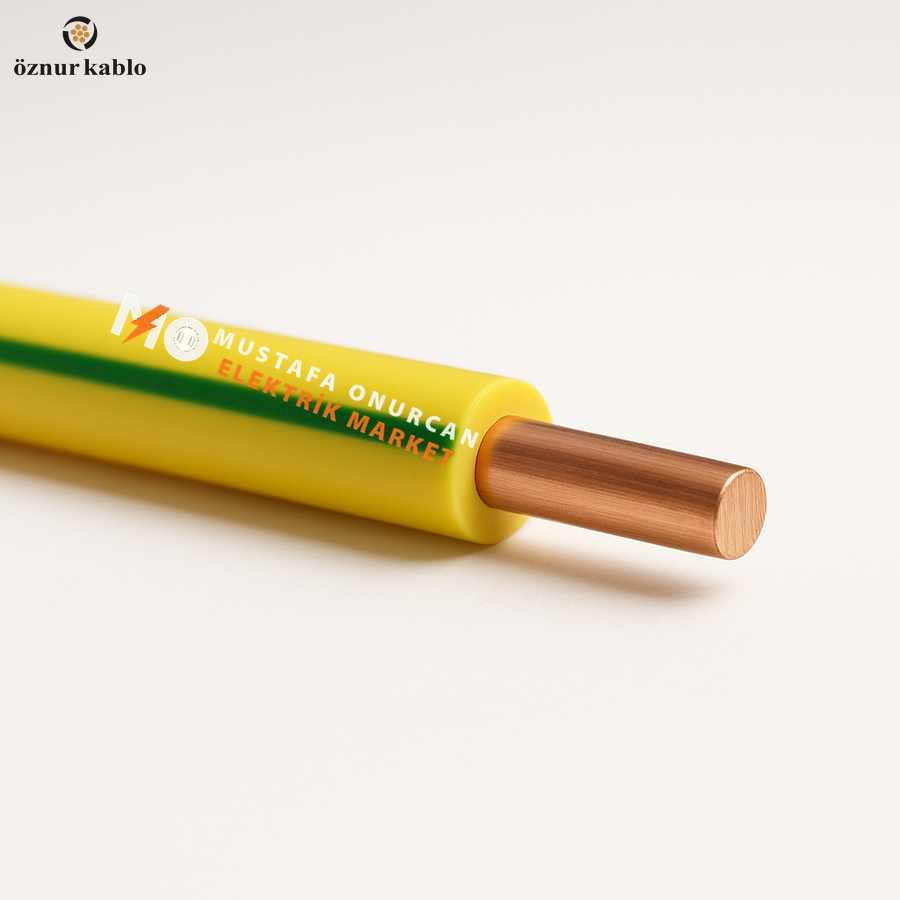Öznur Kablo 4 mm NYA Sarı-Yeşil