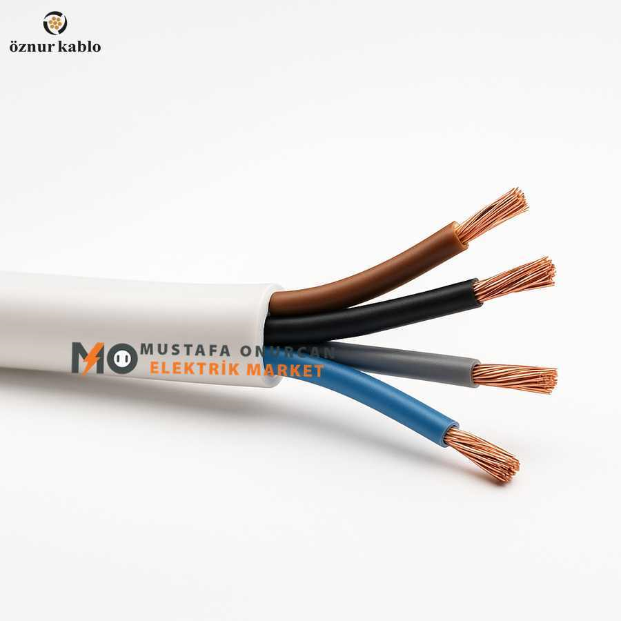 Öznur Kablo 4x1,5 mm Siyah TTR - NYMHY