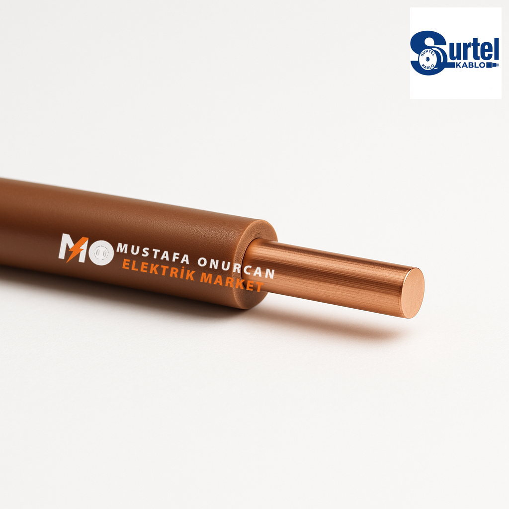 Surtel Kablo 6 mm NYA Kahve
