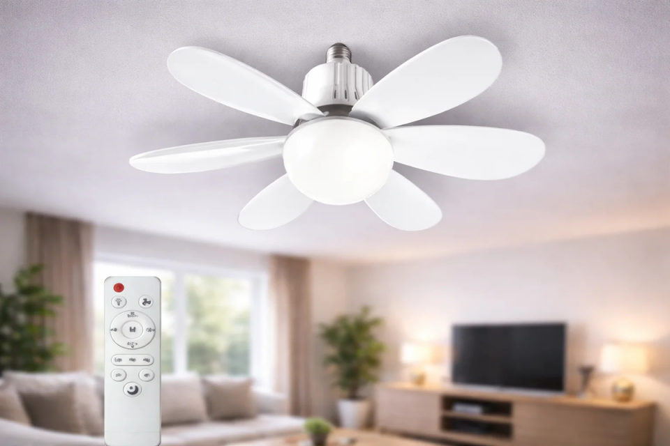 Cata Lodos Fan Led Ampul 62w 3 Renk Dimlenebilir CT-1154