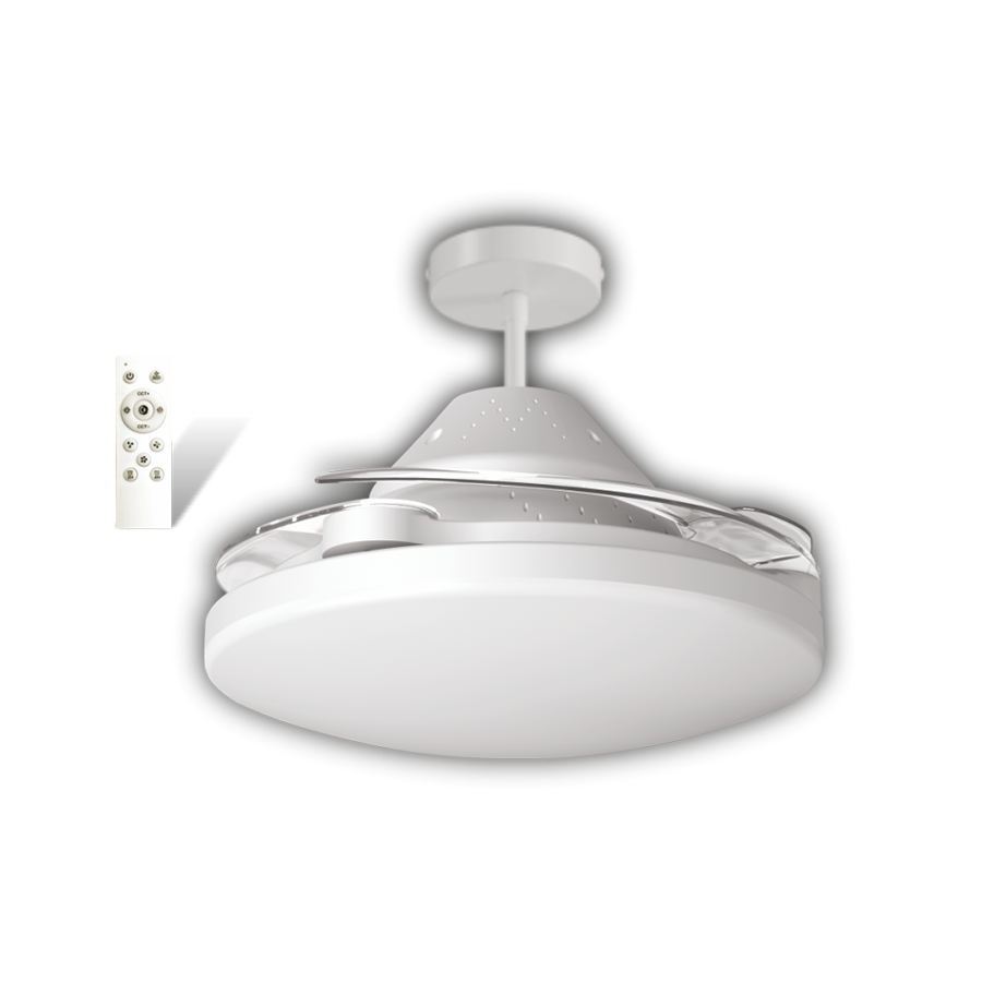 Cata Dolunay Fan Led Ampul (Hayalet Pervaneli)(Beyaz) 3 Renk Dimlenebilir CT-1156