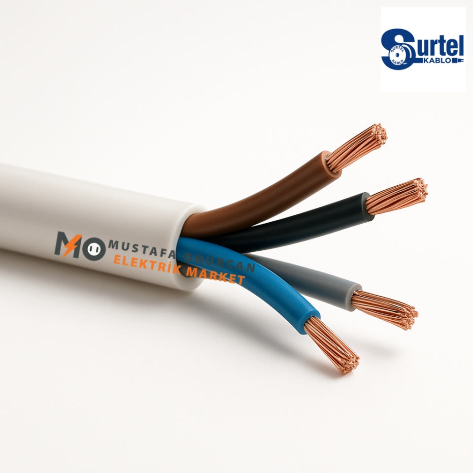 Surtel Kablo 4x2,5 mm NYM (Antigron)