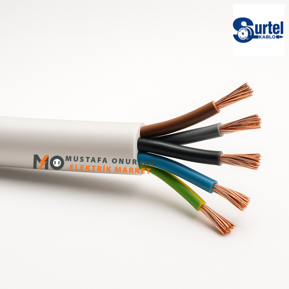 Surtel Kablo 5x4 mm NYM (Antigron)