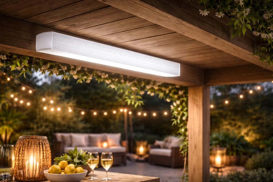 Cata 120w Krıstal Yatay Bant Armatür (Beyaz) 100w 120 Cm CT-2479
