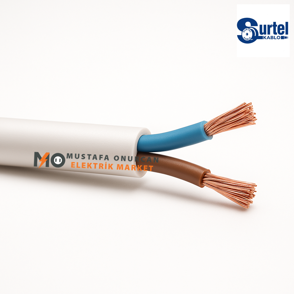 Surtel Kablo 2x1,5 mm NYM (Antigron)