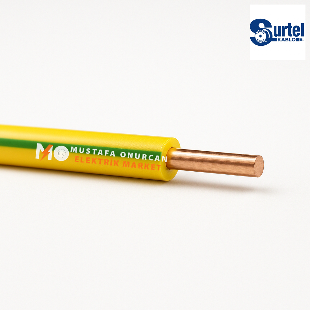 Surtel Kablo 2,5 mm NYA - Sarı-Yeşil