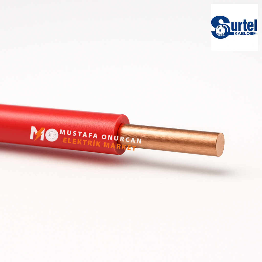 Surtel Kablo 2,5 mm NYA KIRMIZI