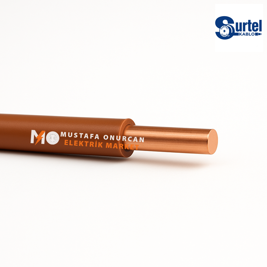 Surtel Kablo 4 mm NYA - Kahverengi
