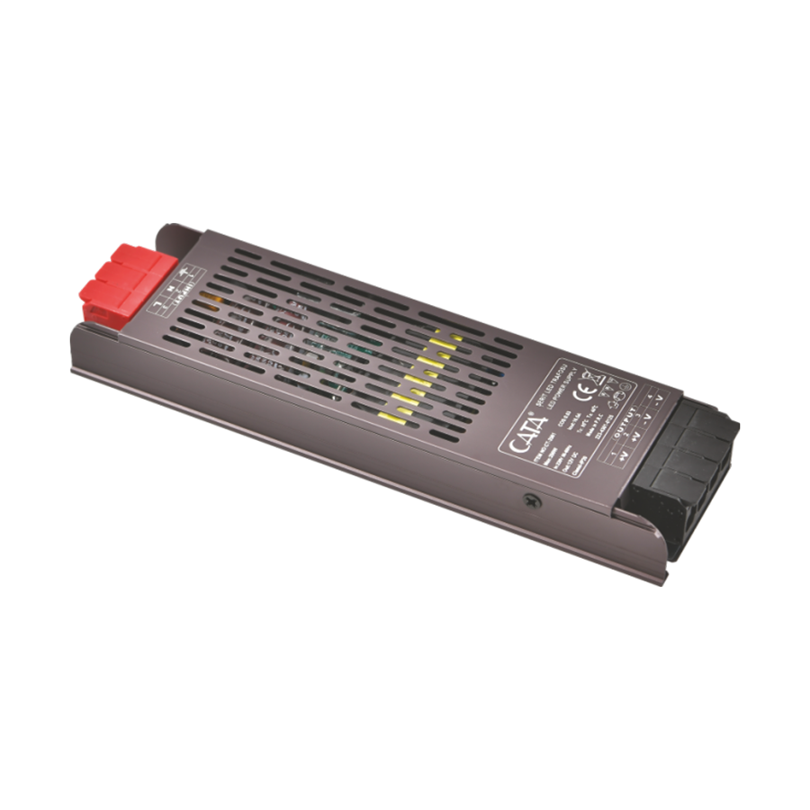 Cata 17 Amper Şerit Led Trafosu (200w) (Slim-fansız) Klemensli CT-2561