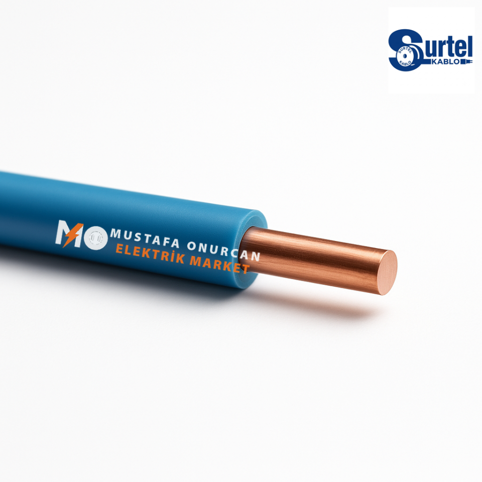 Surtel Kablo 4 mm NYA Mavi