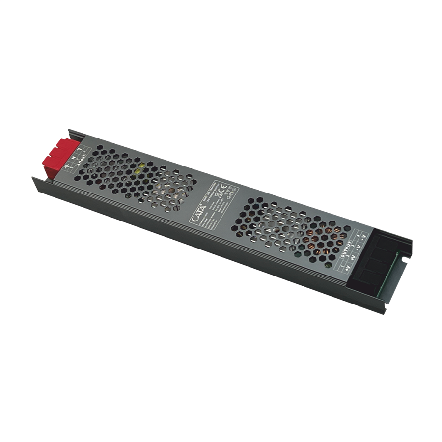 Cata 33 Amper Şerit Led Trafosu ( 400w ) (Süper Slim Fansız) Klemensli CT-2570