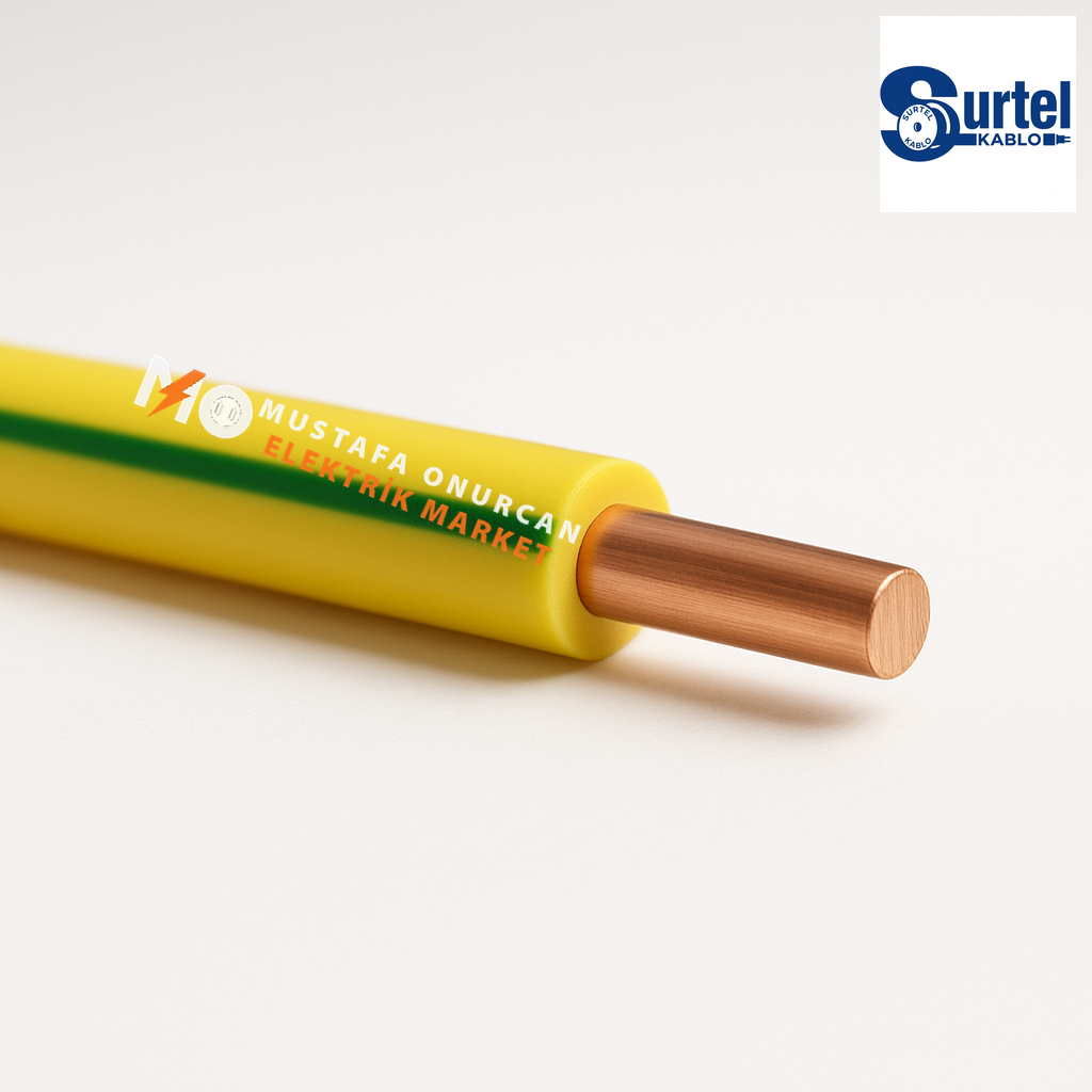 Surtel Kablo 4 mm NYA Sarı-Yeşil