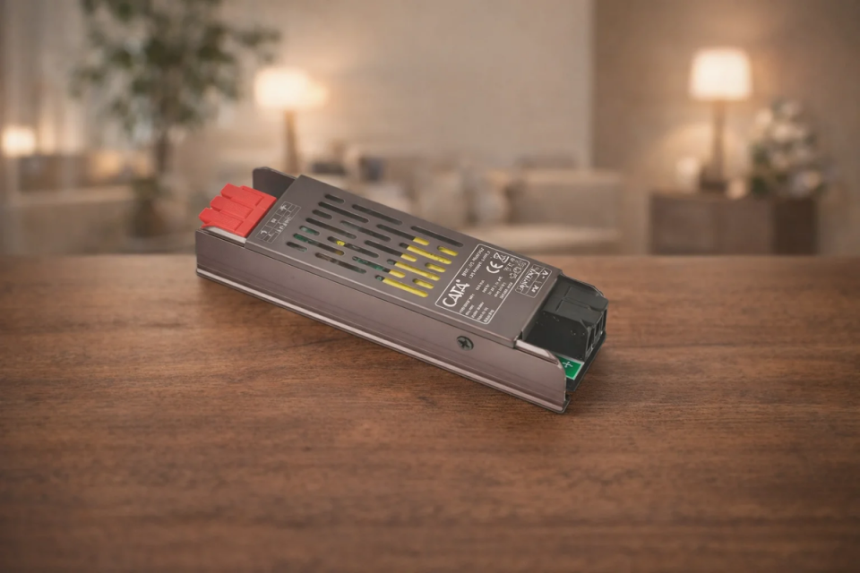 Cata 5 Amper Şerit Led Trafosu ( 60w ) (Slim Model) Klemensli CT-2574