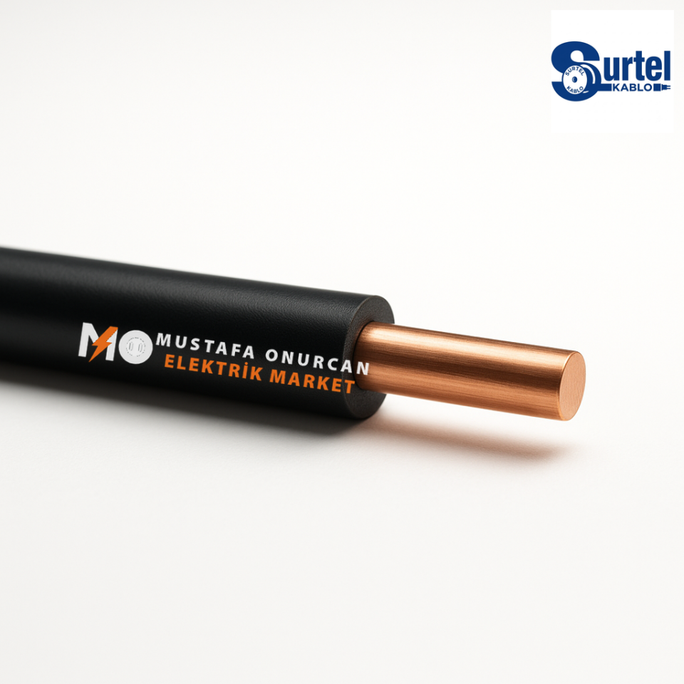 Surtel Kablo 6 mm NYA Siyah