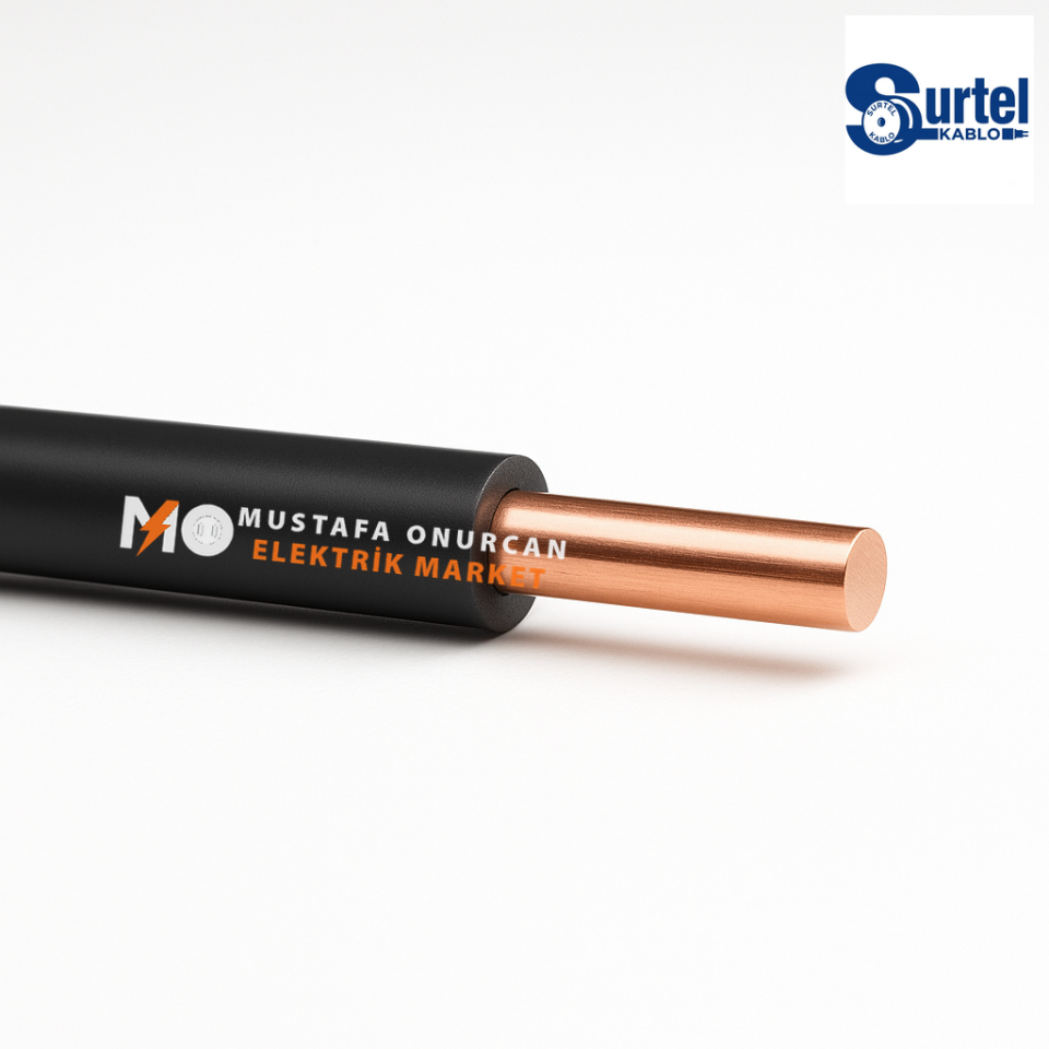 Surtel Kablo 1,5 mm NYA - Siyah