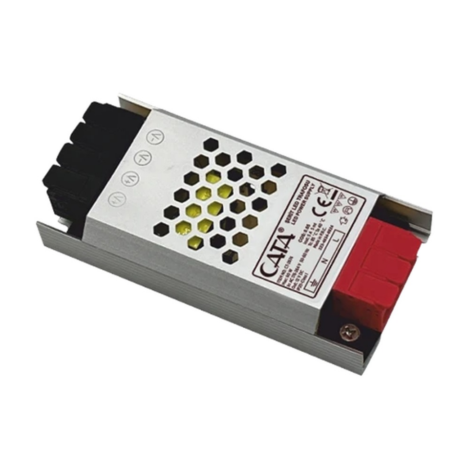Cata 5 Amper Şerit Led Trafosu (60w) (Süper Slim Fansız) Klemensli CT-2674