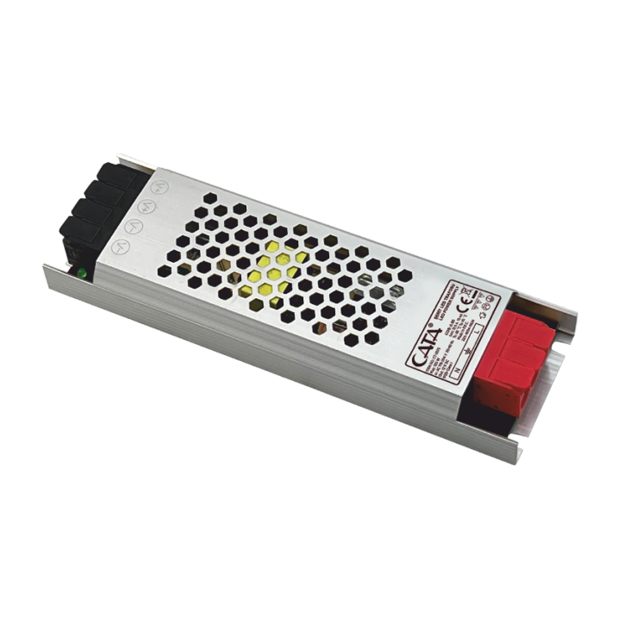 Cata 12,5 Amper Şerit Led Trafosu (150w) (Süper Slim Fansız) Klemensli CT-2675