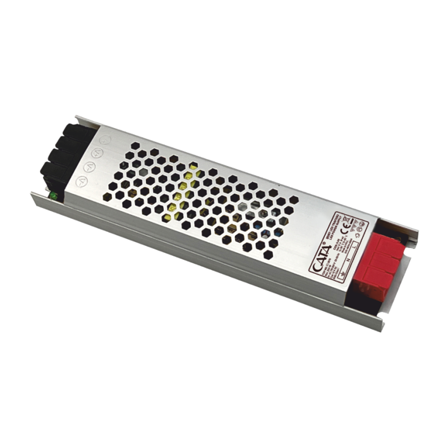 Cata 17 Amper Şerit Led Trafosu (200w) (Süper Slim Fansız) Klemensli CT-2679