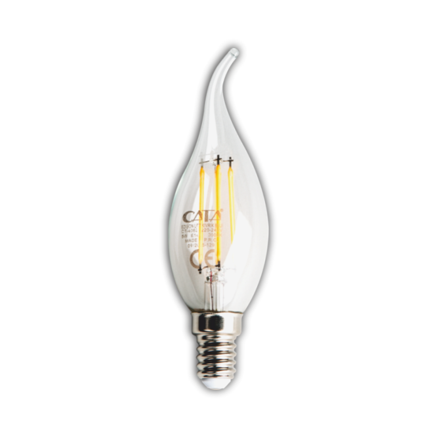 Cata 4w Led Filament Kıvrık Buji Ampul (Gün Işığı) CT-4062