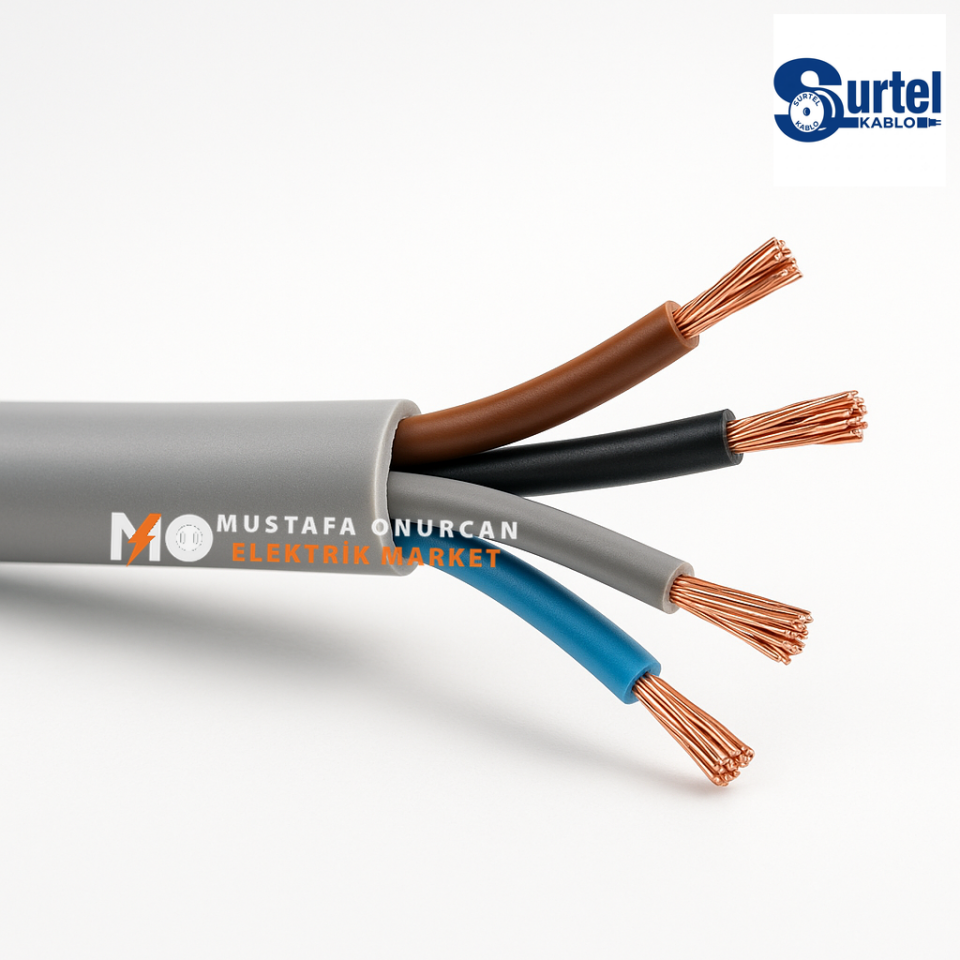 Surtel Kablo 4x2,5 mm NHXMH (Halogen Free)