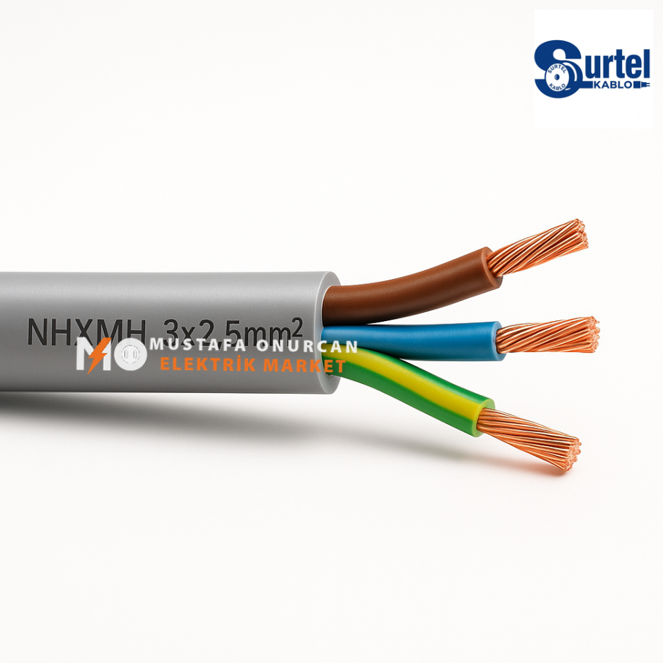 Surtel Kablo 3x2,5 mm NHXMH (Halogen Free)