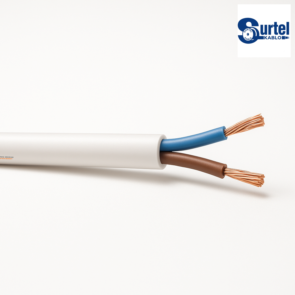 Surtel Kablo 2 x0,75 mm  Beyaz TTR - NYMHY