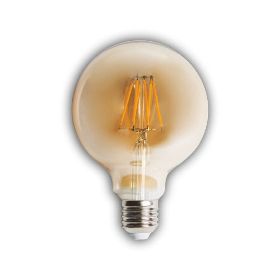 Cata 6w Rustik Led G90 Glop Ampul (E27)(Amber) CT-4286