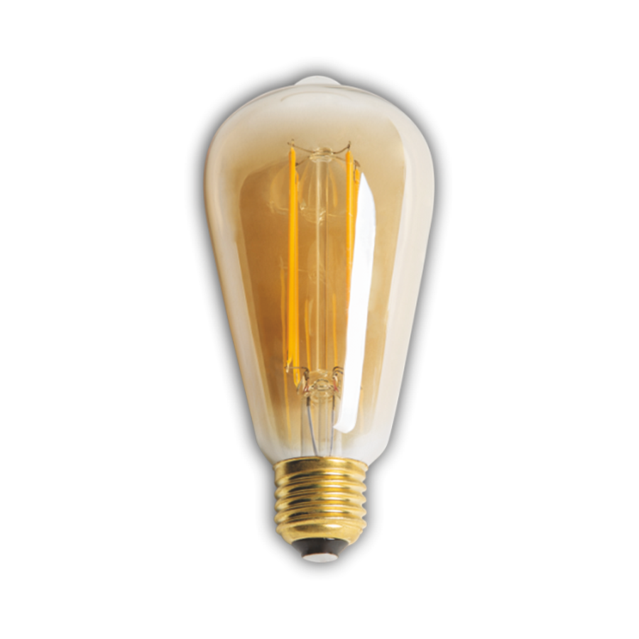 Cata 8w Rustik Led Ampul (St-64) (Amber ) CT-4290