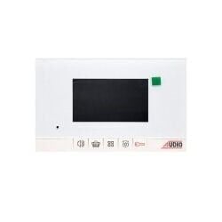 Audio 001180B 4,3'' Görüntülü Diafon Mekanik Butonlu (Beyaz)
