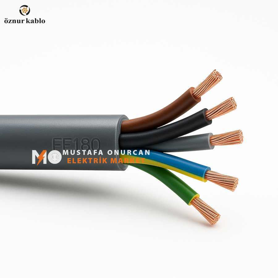 Öznur Kablo 5X2,5 N2XH-FE180 Kablo