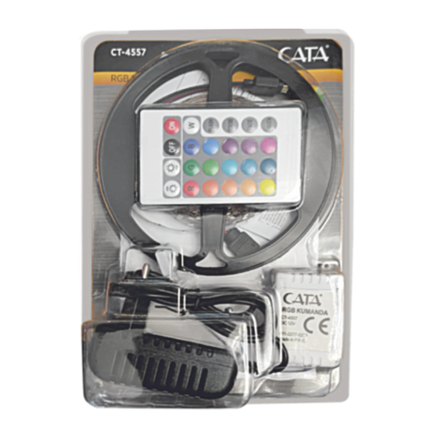 Cata Rgb Şerit Led Set (54 Cip 2835) 96 Renk Kumandalı CT-4557