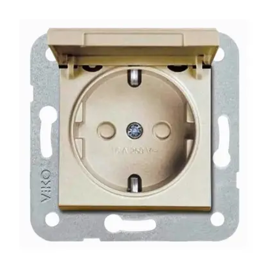 Viko Novella / Trenda Saten Kapaklı Topraklı Priz Ç. K. Düğme/Kapak 92605112