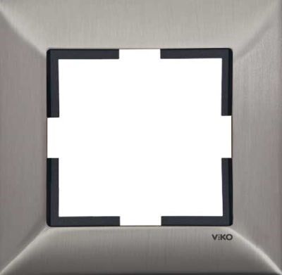 Viko Novella Yatay Inox Tekli Çerçeve Metal 92190821