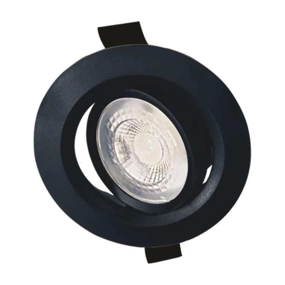 Cata 7w Lal Led Spot (Siyah Kasa)(Beyaz Işık) 6w Yuvarlak CT-5200B