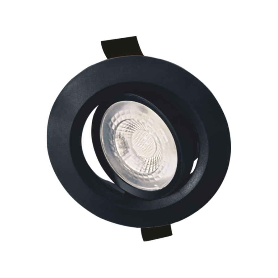 Cata 7w Lal Led Spot (Siyah Kasa)(Beyaz Işık) 6w Yuvarlak CT-5200B