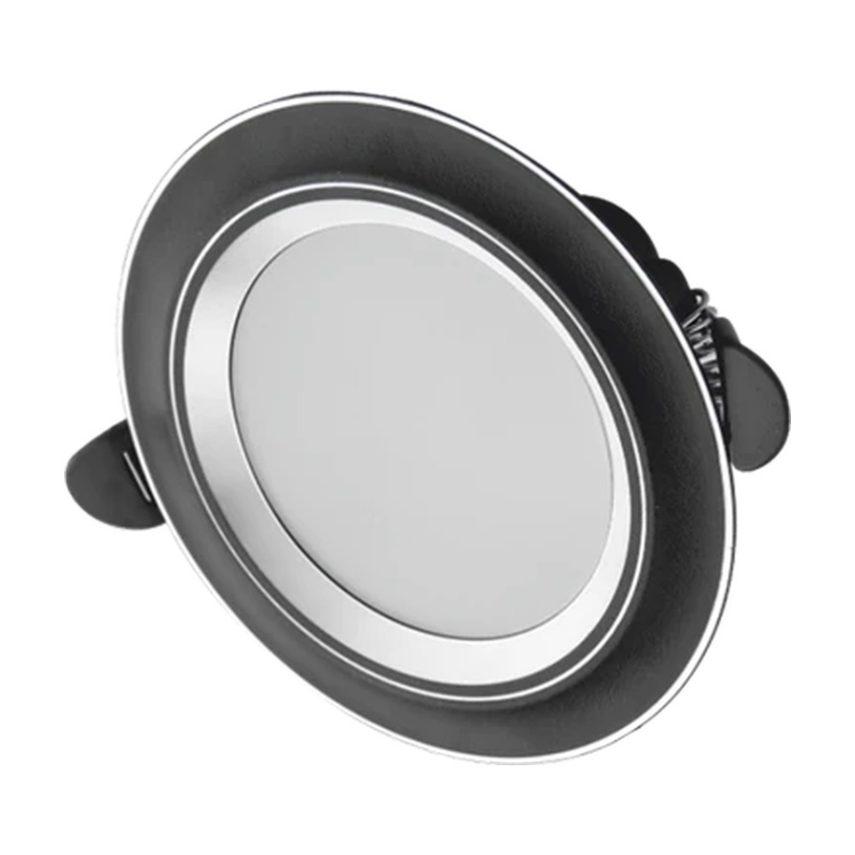 Cata 6w Zebra Led Armatür (Siyah-krom) (3 Renk) Yuvarlak CT-5258
