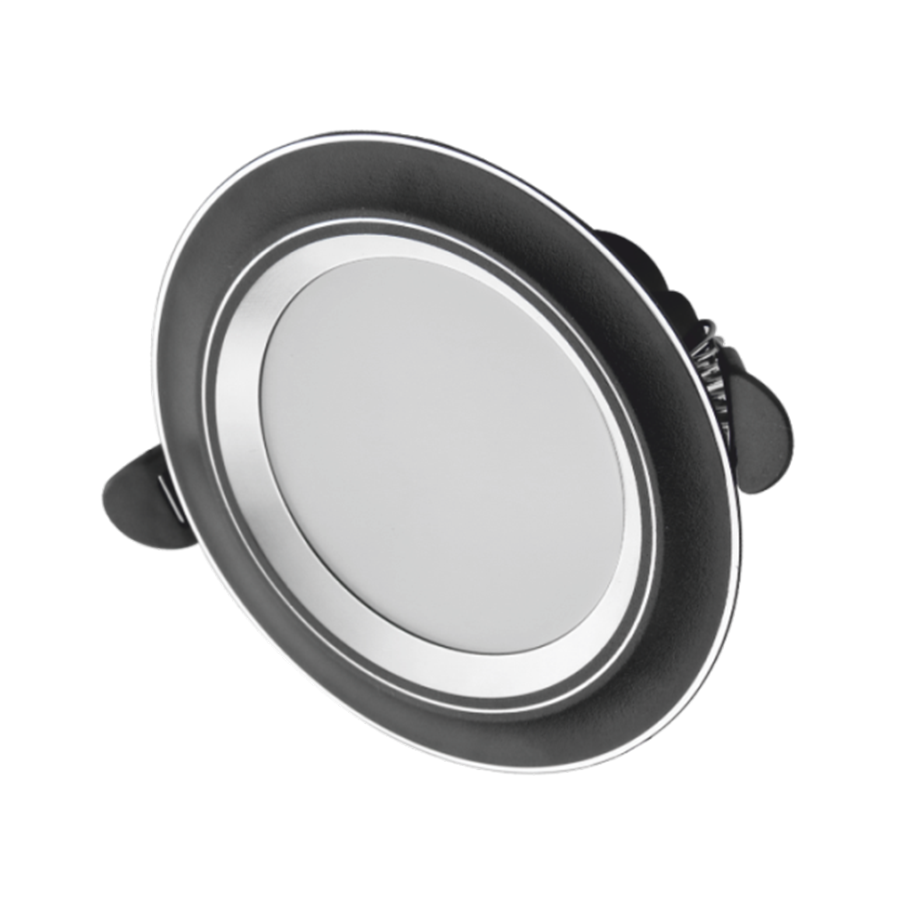 Cata 6w Zebra Led Armatür (Siyah-krom) (3 Renk) Yuvarlak CT-5258